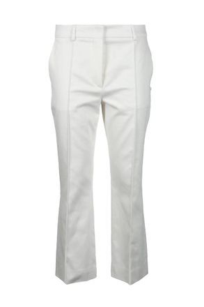 Sportmax Tailored Cropped Trousers with Flared Hem