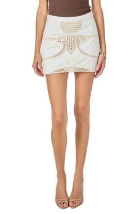endless rose Crochet Miniskirt in Cream at Nordstrom, Size X-Small