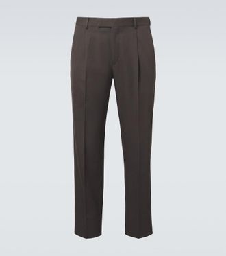 Ermenegildo Zegna Cotton and wool straight pants