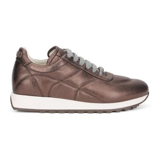 PESERICO Schoenen, Dames, Bruin, 40 EU, Leer, Elegante Sneakers