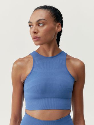 Born Living Yoga Top Alana Future Blue