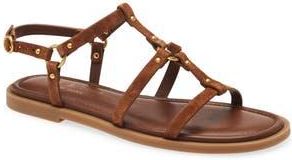 Rag & Bone Geo Stud Gladiator Sandal in Umber Suede at Nordstrom Rack, Size 6.5Us / 36.5Eu