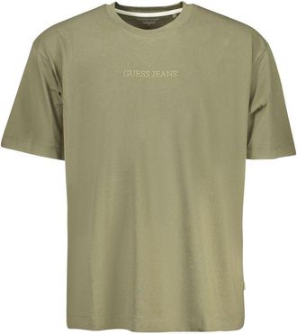 Guess Verde Katoenen T-shirt voor Mannen
