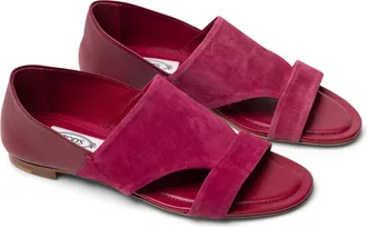 Tod's Cut-Out Leather Flat - Pink