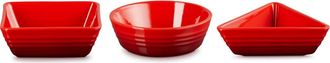 LE CREUSET Set of 3 Tapas Dishes in Cerise at Nordstrom