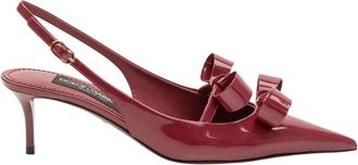 Dolce & Gabbana Pointed Slingback - Dames - Pumps - Rood - 39 1/2 EU - Schoenen