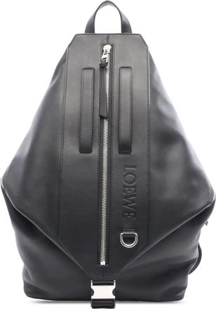 Loewe 2010-2025 Calfskin Convertible backpack - women - Calf Leather - One Size - Black