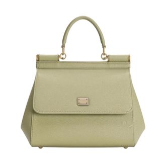 Dolce & Gabbana Mini Bags, female, Green, Size: ONE SIZE Small Sicily Handbag