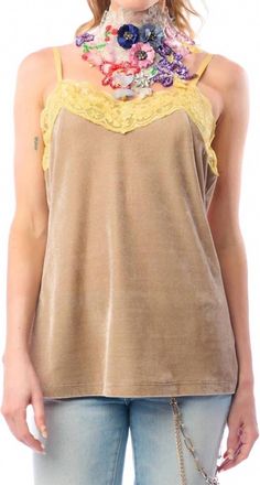 Aratta Velvet Dreams Cami In Vintage Sand