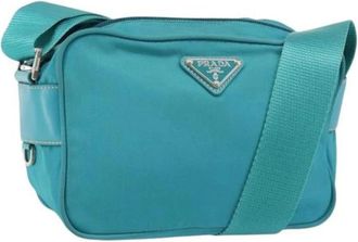 Prada Pre-owned Cross Body Bags, female, Blue, Size: ONE SIZE Pre-owned Vintage Cross Body Bag