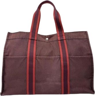 Herm&egrave;s Pre-owned Vintage Tote Bag - Dames - Vintage Shopper - Rood - ONE Size - Vintage