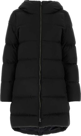 Herno Black Polyester Down Jacket