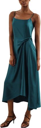 Reiss Zoey Drape Occasion Slip Dress