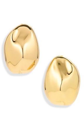 Madewell Organic Droplet Statement Stud Earrings in Antique Gold at Nordstrom
