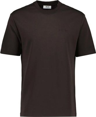 Nn.07 Nat SS Logo Tee 3457 - - Tops - Donna - Marrone - S