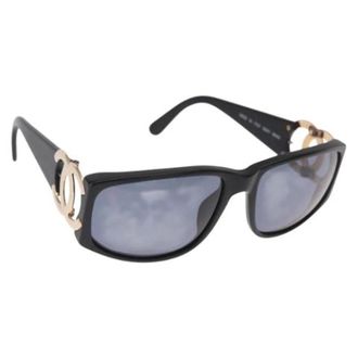 Chanel Pre-owned Accessories, female, Black, Size: ONE SIZE Pre-owned Plastic Sunglasses