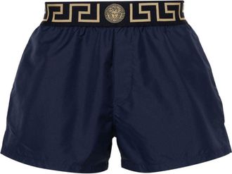 Versace Greca Border swim shorts - men - Polyamide/Elastane/Polyester - 3 - Blue