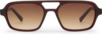 Luv Lou The Dusty 54mm Aviator Sunglasses in Wine at Nordstrom