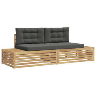 vidaXL Conjunto De Sof&aacute;s De Exterior Blanco 230,5 X 83 X 73 Cm Vidaxl