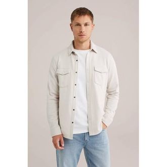 WE Fashion WE Fundamentals regular fit overshirt moonbeam
