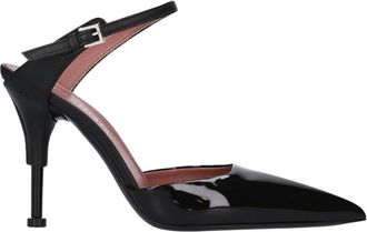 Premiata D&eacute;collet&eacute; Slingback in Vernice - Dames - Muiltjes - Zwart - 36 EU - Leer - Schoenen