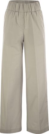 PESERICO Peserico Trousers In Lightweight Technical Cotton Canvas