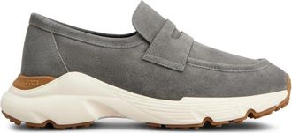 Tod's Suede Leather Sneakers - Dames - Loafers - Grijs - 36 1/2 EU - Leer - Schoenen