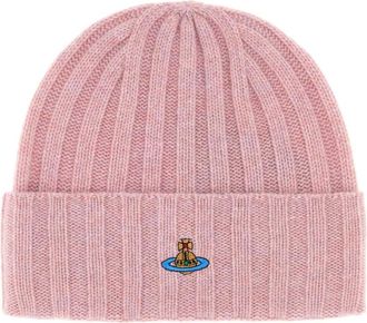 Vivienne Westwood Cashmere Muts - Dames - Accessoires - Roze - Maat: ONE Size Kasjmier