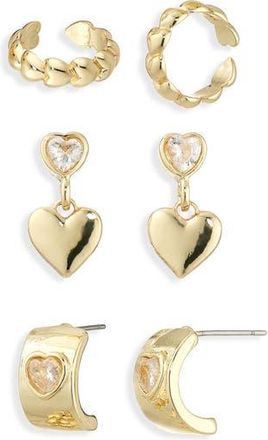 BaubleBar The Start Of Something New 3-Pack Earrings Set in Clear at Nordstrom Rack