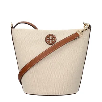 Tory Burch Beige Fabric Crossbody Womens Bag
