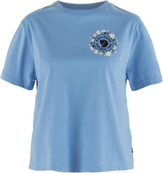 Fj&auml;llr&auml;ven Fj&auml;llblomster Logo T-Shirt T-Shirt f&uuml;r Damen | blau