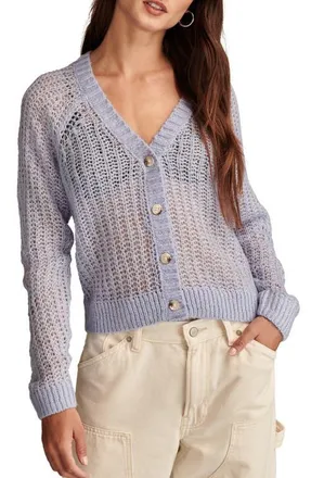 NEW Lucky Brand Jacquard store Boyfriend Cardigan Sweater Southwestern Size Large