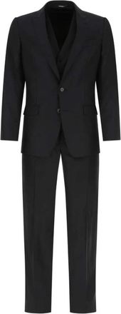 Dolce & Gabbana Abito Single Breasted Suit Set - Heren - Business pakken - Blauw - XL - Kostuums
