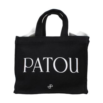 Patou Logo Canvas Tote Bag - Dames - Tassen - Zwart - Maat: ONE Size Katoen