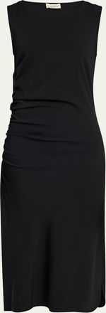 Officine G&eacute;n&eacute;rale Inae Stretch Viscose Midi Dress