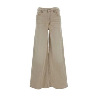Mother Wide Jeans, female, Beige, Size: W25 Wide Jeans