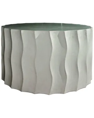 Seasonal Living Wave Wide Concrete Accent Table