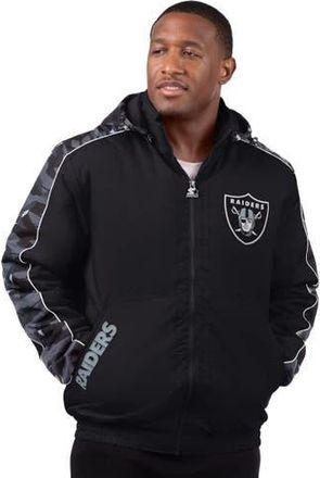 Starter Mens Starter Black Las Vegas Raiders Thursday Night Gridiron Full-Zip Jacket at Nordstrom, Size Medium