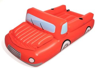 No Brand No Brand - Tumbona Hinchable Bestway Coolerz Cami&oacute;n Rojo Grande 280x149 Cm Con Posavasos Y Nevera