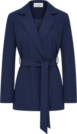 Fracomina Blazer con cintura - - Jackets - Donna - Blu - M