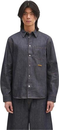 Helmut Lang Denim Shirts - Heren - Spijkeroverhemden - Blauw - L - Denim - Overhemden