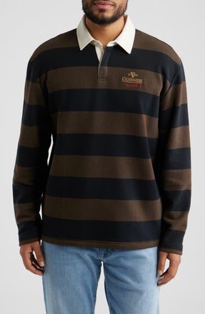 Travis Mathew x Guinness Dark Cascade Rugby Shirt in Demitasse at Nordstrom, Size Xx-Large