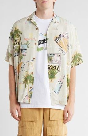 Icecream Diner Camp Shirt in Beige at Nordstrom Rack, Size Xxx-Large