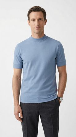 Joop Langarmshirt JOOP JEANS Cedric, Herren, Gr. XXL, lt, pastel blau, Single Jersey, Obermaterial: 95% Baumwolle, 5% Elasthan, regular fit, Rundhals, Shir