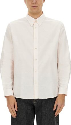 A.P.C. White Regular Solid Shirt