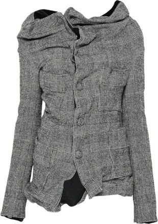 Junya Watanabe Off-Shoulder Blazer - Dames - Jassen - Grijs - Maat: M