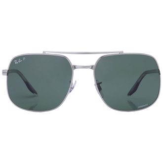 Ray-Ban Ray Ban Polarized Dark Green Chromance Square Unisex Sunglasses RB3699 003/P1 59