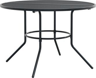 vidaXL Patio Table Round Anthracite &Oslash;110x72.5 cm Powder-coated Steel vidaXL