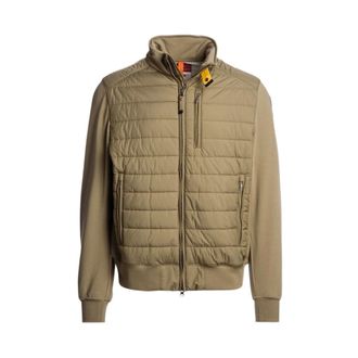 Parajumpers Zip-throughs, male, Green, Size: S Elliot Hybrid Sweat