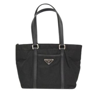 Prada Pre-owned Tessuto Saffian Tote Tas - Heren - Vintage Shopper - Zwart - ONE Size - Leer - Vintage